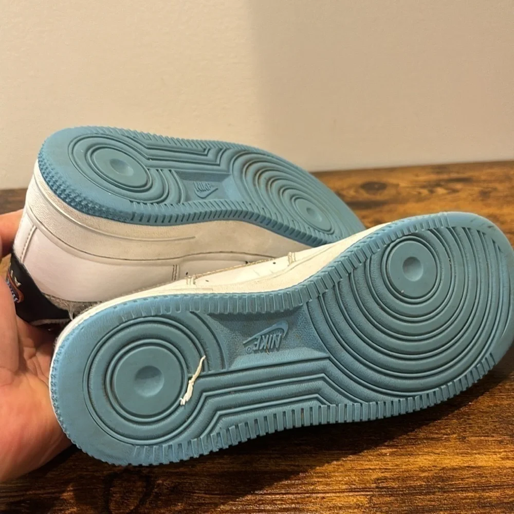 Nike Air Force 1 LV8 GS Happy Hoops Blue White size 5.5 youth boys sneakers